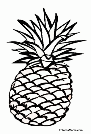 Ананас раскраска