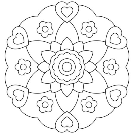 Мандала для дошкольников