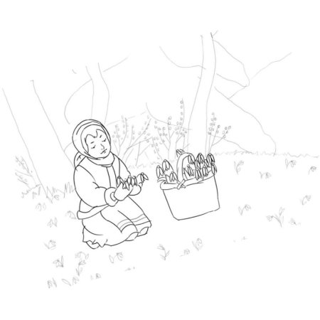 Рисунок к сказке 12 месяцев