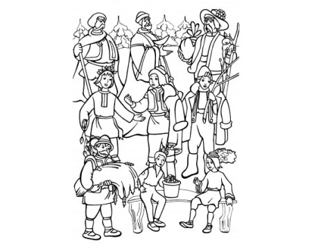 Машенька и медведь раскраска по сказке