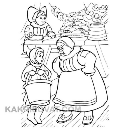 Маршак 12 месяцев раскраска