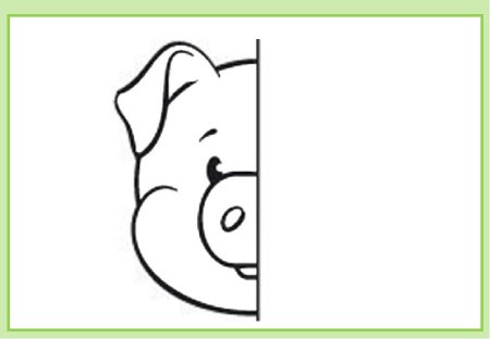 Раскраска дорисуй половинку