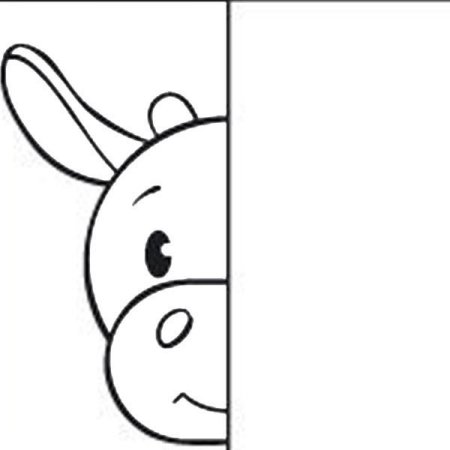 Дорисуй половинку картинки