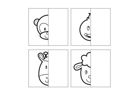 Дорисуй половинку