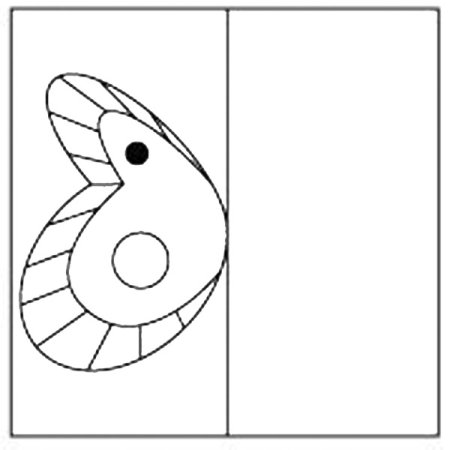 Дорисовать бабочку