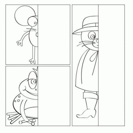 Дорисуй героя сказки