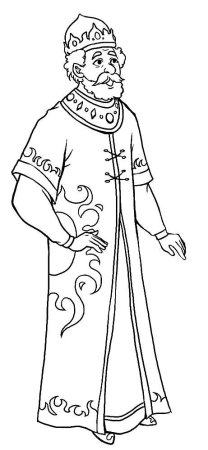 Раскраски сказки Пушкина о царе Салтане