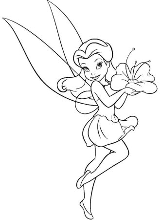 Фея Динь раскраска