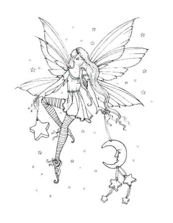 Фея раскраска для детей
