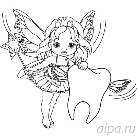 Фея Серебрянка раскраска