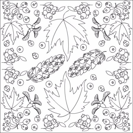 Осеннее дерево раскраска