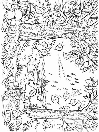 Раскраска. Осень