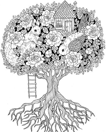 Мария тролле раскраски Сумеречный сад