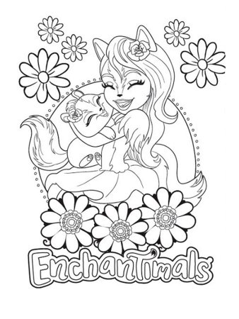 Enchantimals Фелисити раскраска