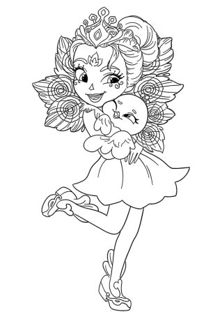 Enchantimals куклы раскраска