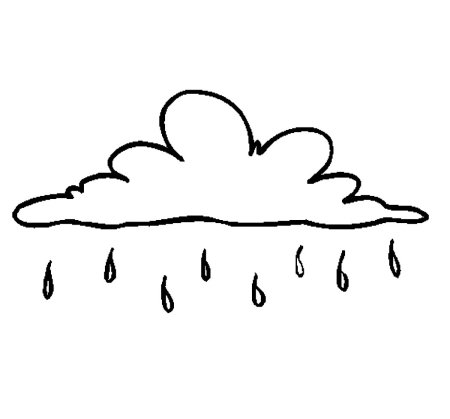 Раскраска дождь