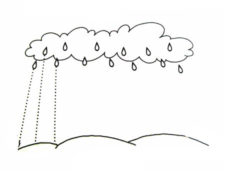Осень с дождем раскраски для детей