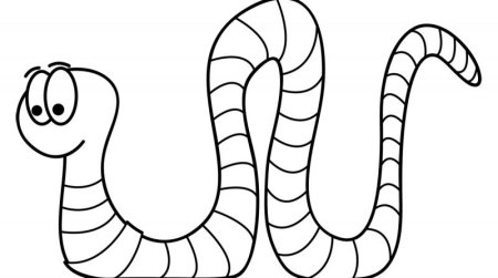 Червяк раскраска