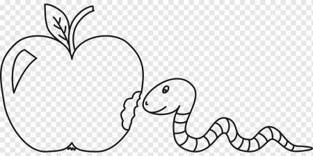 Червяк раскраска