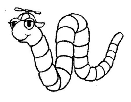 Червяк для раскрашивания