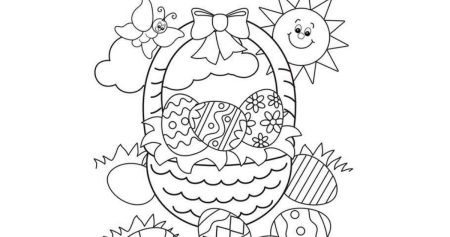 Праздник Пасхи раскраска