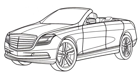 Раскраска Subaru Legacy