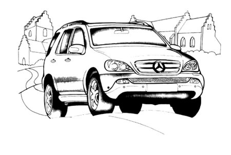 Раскраски Mercedes c63 AMG