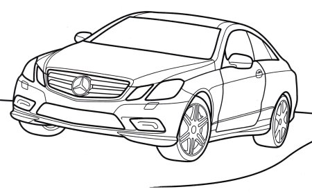 Мерседес GLK 350 раскраска