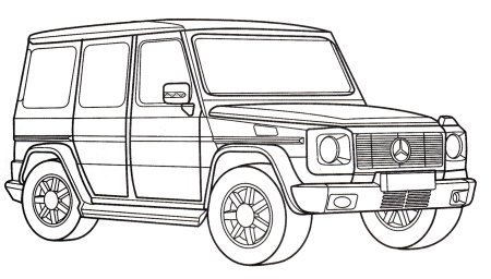 Раскраска Mercedes Benz e200