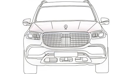Mercedes Benz w124 раскраска