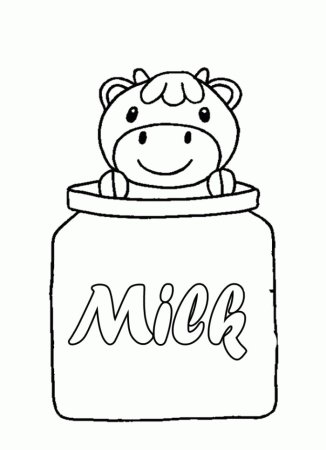 Молоко раскраска