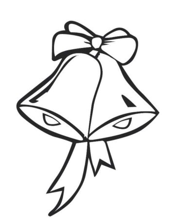 Колокольчик раскраска для детей
