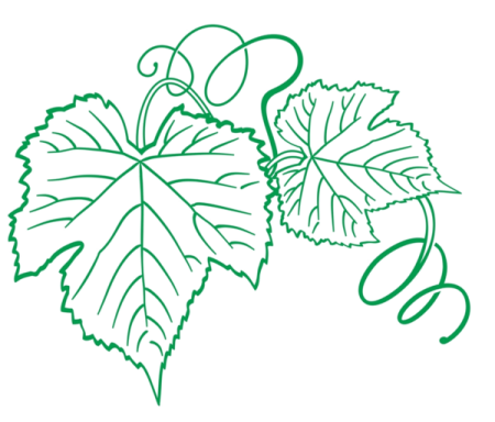 Виноградный лист трафарет