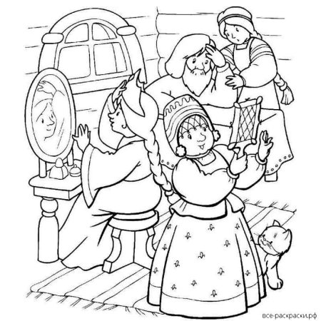 Аксаков Аленький цветочек раскраска