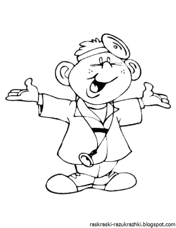 Разукрашка доктор