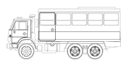 Раскраска КАМАЗ 65115 самосвал