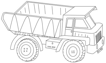 Раскраска КАМАЗ 4308