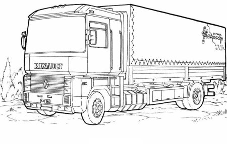КАМАЗ 6540 раскраска