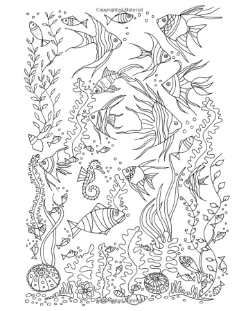 Раскраска морские обитатели