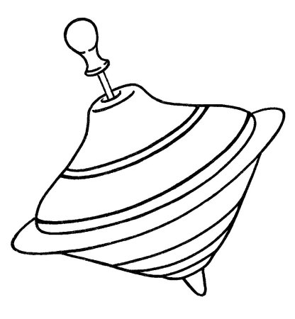 Юла раскраска