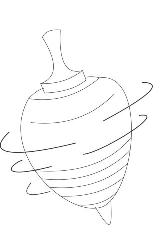 Юла игрушка раскраска