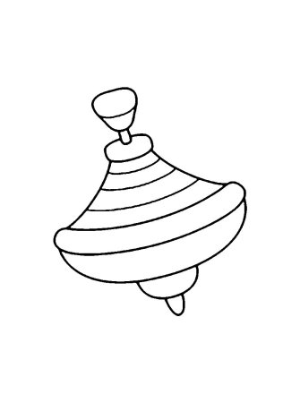 Юла раскраска