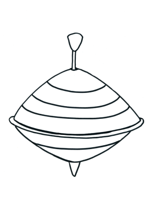 Юла игрушка раскраска