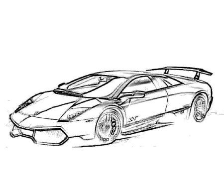 Lamborghini Veneno раскраска