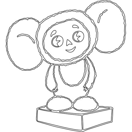 Чебурашка шаблон