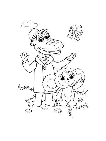 Раскраска "Чебурашка"