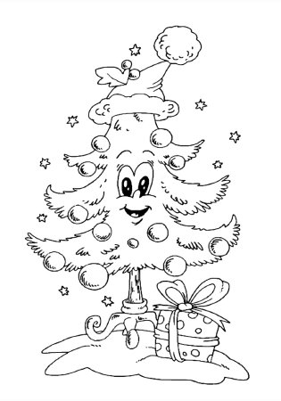 Раскраски новогодние для детей