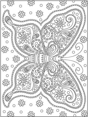 Раскраска узоры для девочек