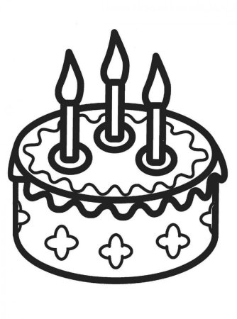 Раскраска торт