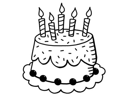 Раскраска торт